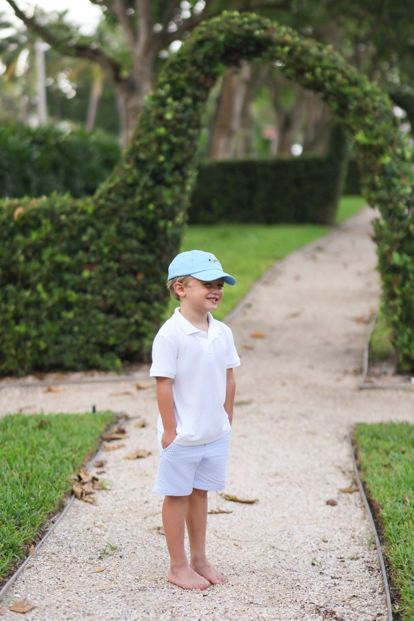 Tractor Baseball Hat (Baby/Toddler, Youth) - Blissfully Lavender BoutiqueBits & Bows