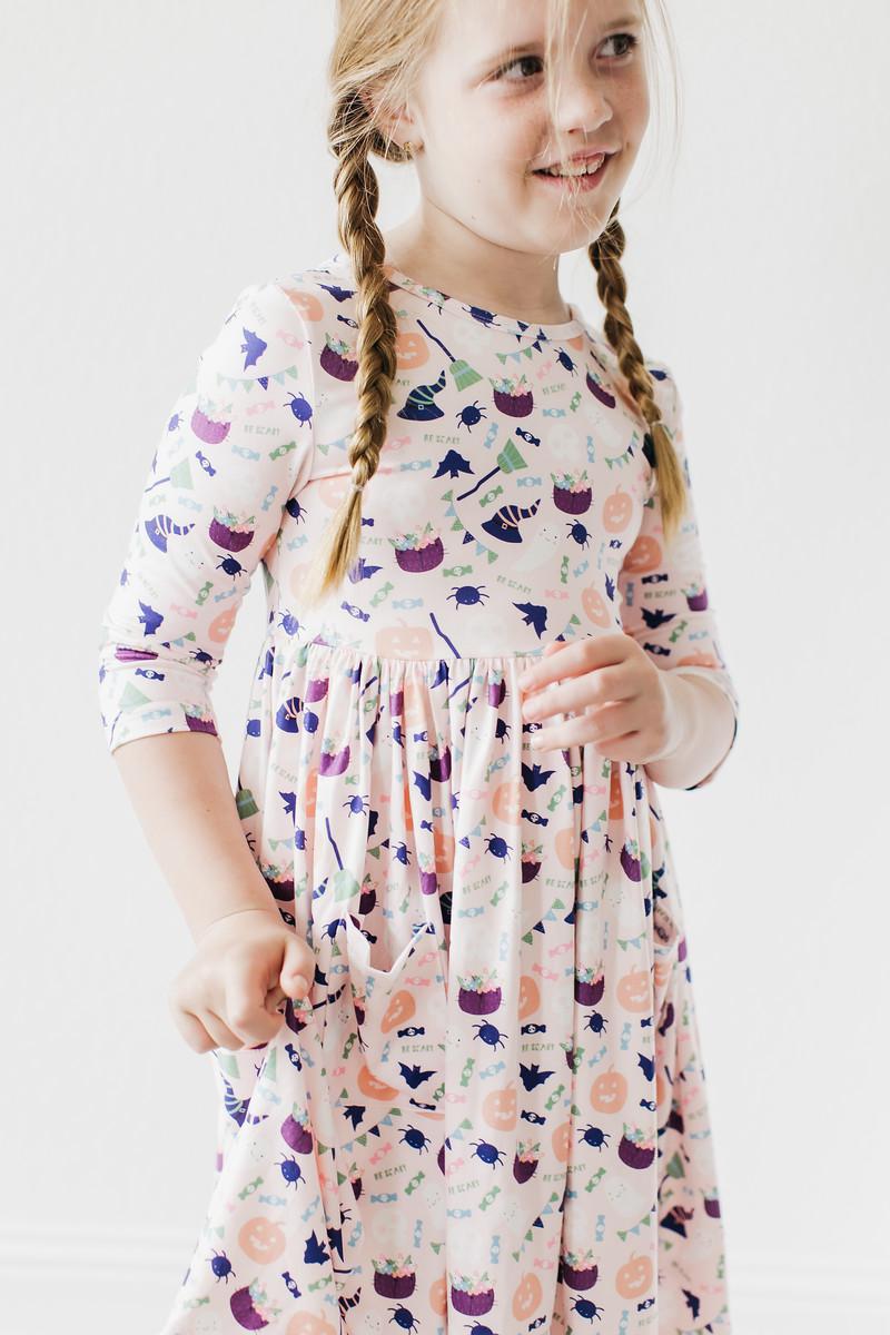 Trick or Treat Pocket Twirl Dress - Blissfully Lavender BoutiqueMila & Rose ®