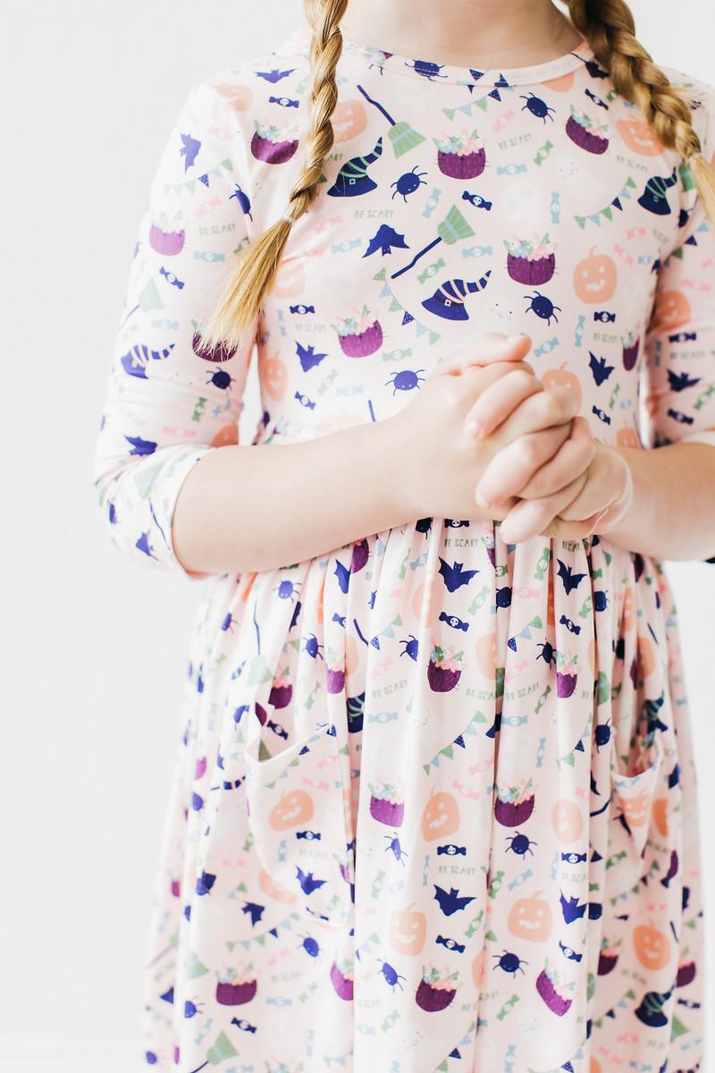 Trick or Treat Pocket Twirl Dress - Blissfully Lavender BoutiqueMila & Rose ®