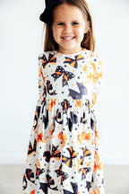 Trick or Twirl 3/4 Sleeve Pocket Twirl Dress - Blissfully Lavender BoutiqueMila & Rose ®