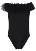 Black Tulle Ballet-Inspired Swimsuit