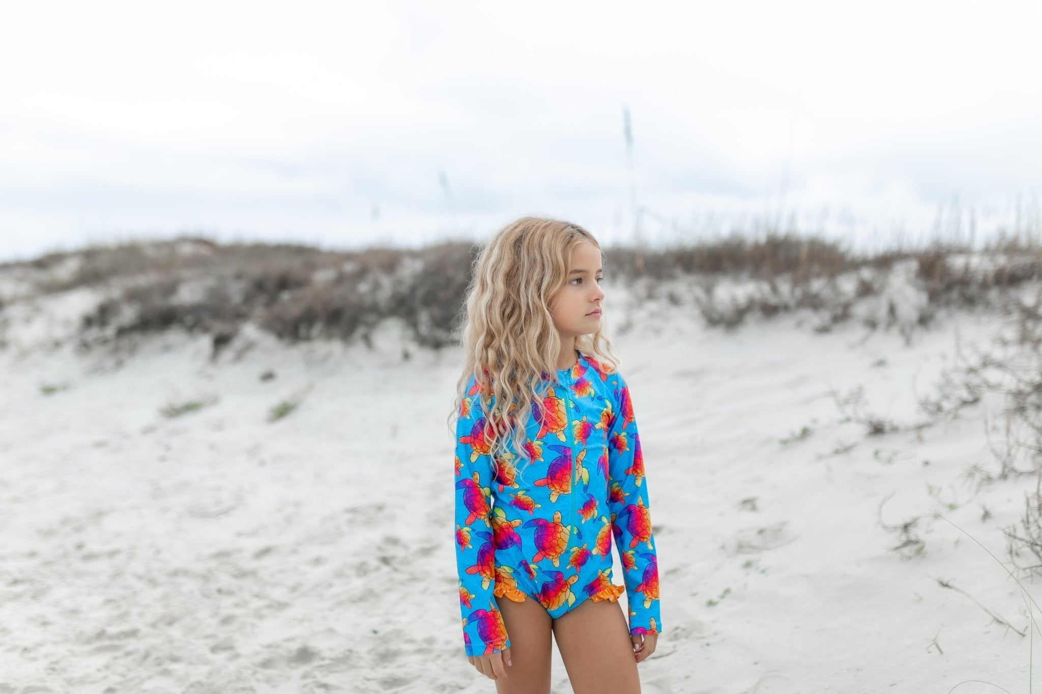 Turtle Zip One - Piece Swimsuit - Blissfully Lavender BoutiqueOopsie Daisy