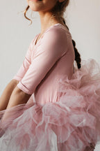 Vintage Pink 3/4 Tutu Leotard - Blissfully Lavender BoutiqueMila & Rose ®
