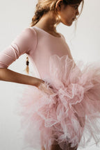 Vintage Pink 3/4 Tutu Leotard - Blissfully Lavender BoutiqueMila & Rose ®