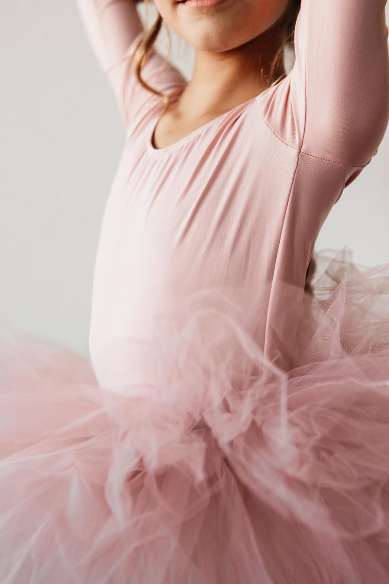 Vintage Pink 3/4 Tutu Leotard - Blissfully Lavender BoutiqueMila & Rose ®