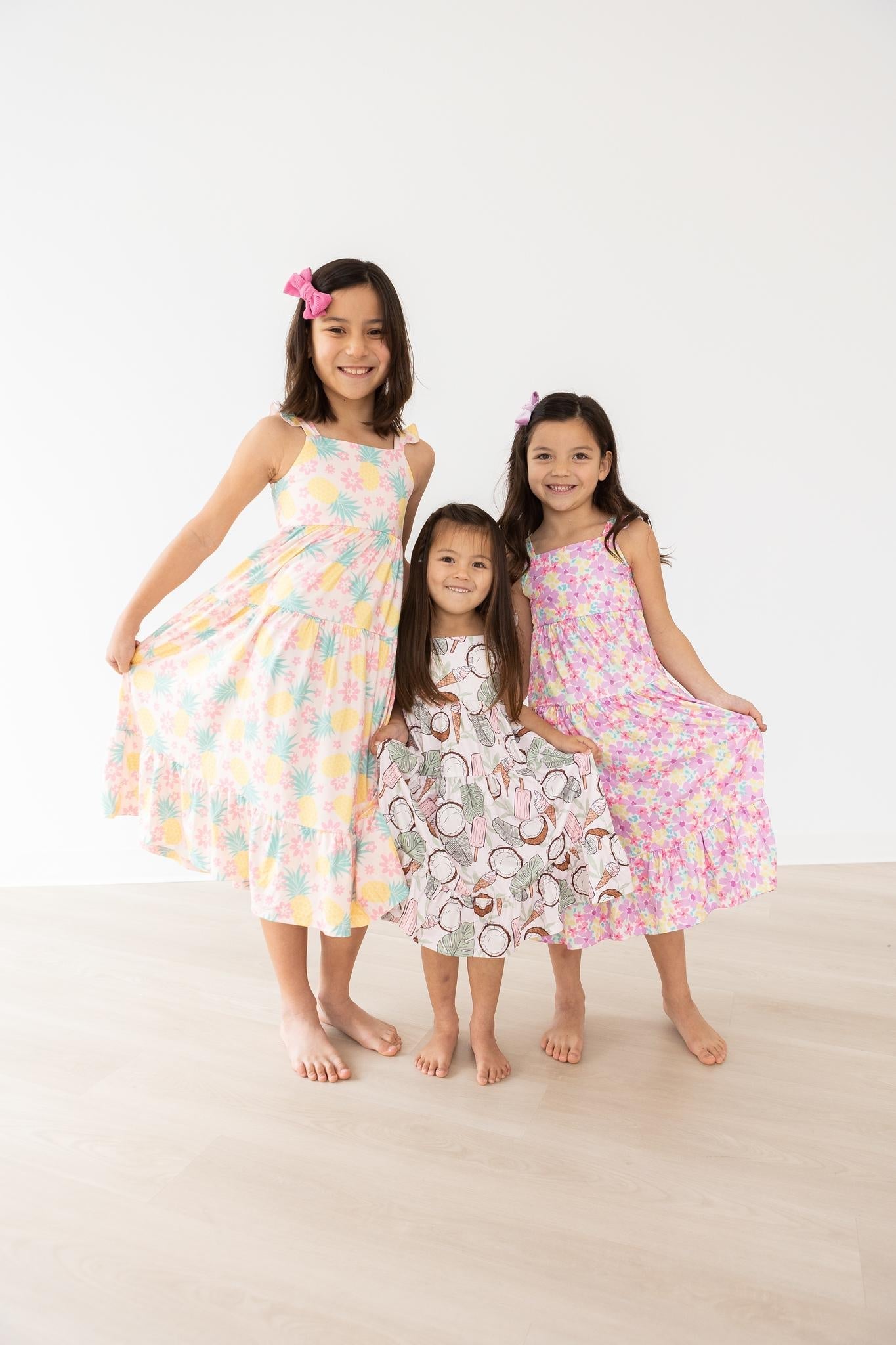 Watercolor Floral Ruffle Maxi Dress - Blissfully Lavender BoutiqueMila & Rose ®