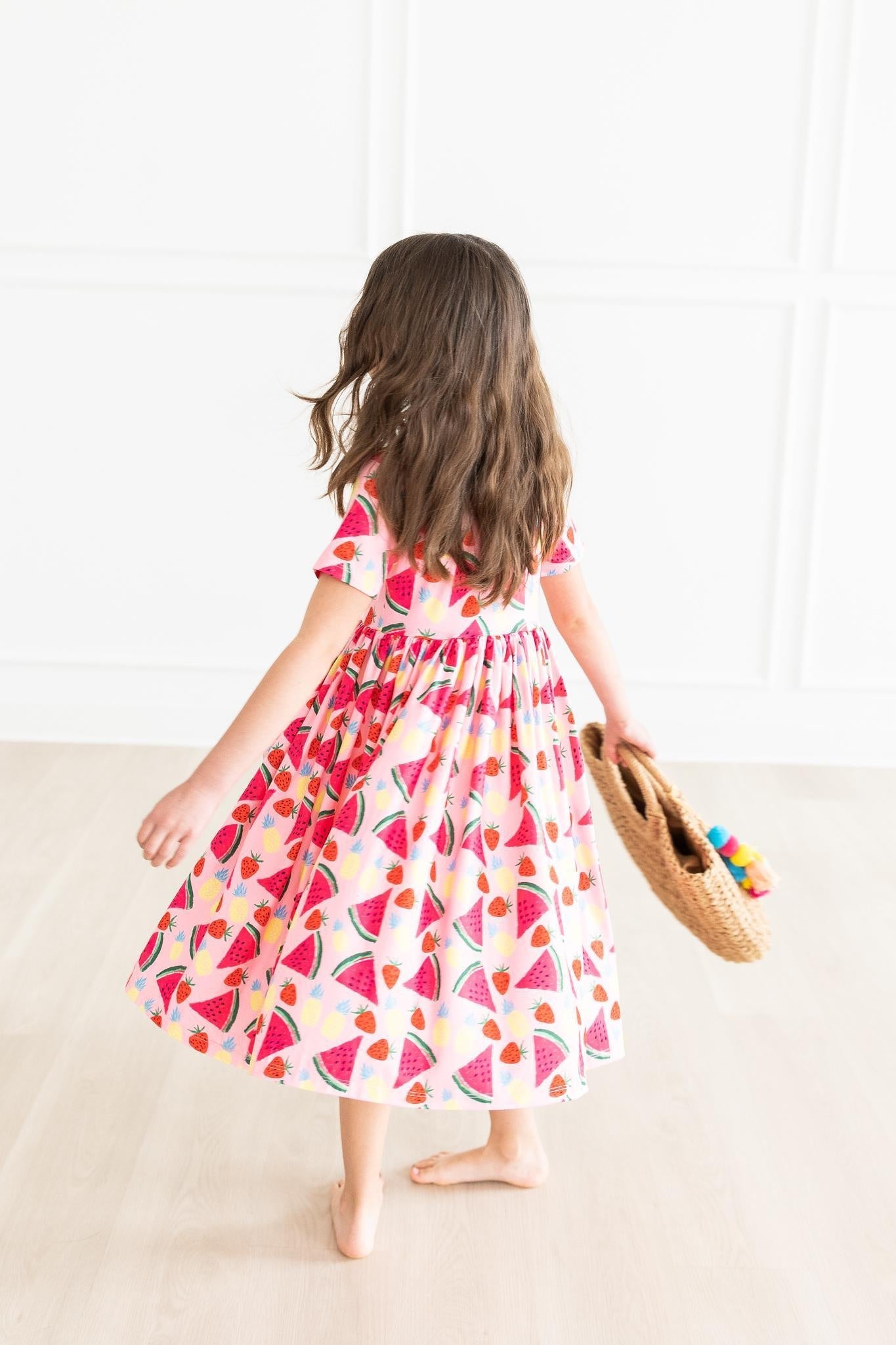 Watermelon Wonder S/S Pocket Twirl Dress - Blissfully Lavender BoutiqueMila & Rose ®
