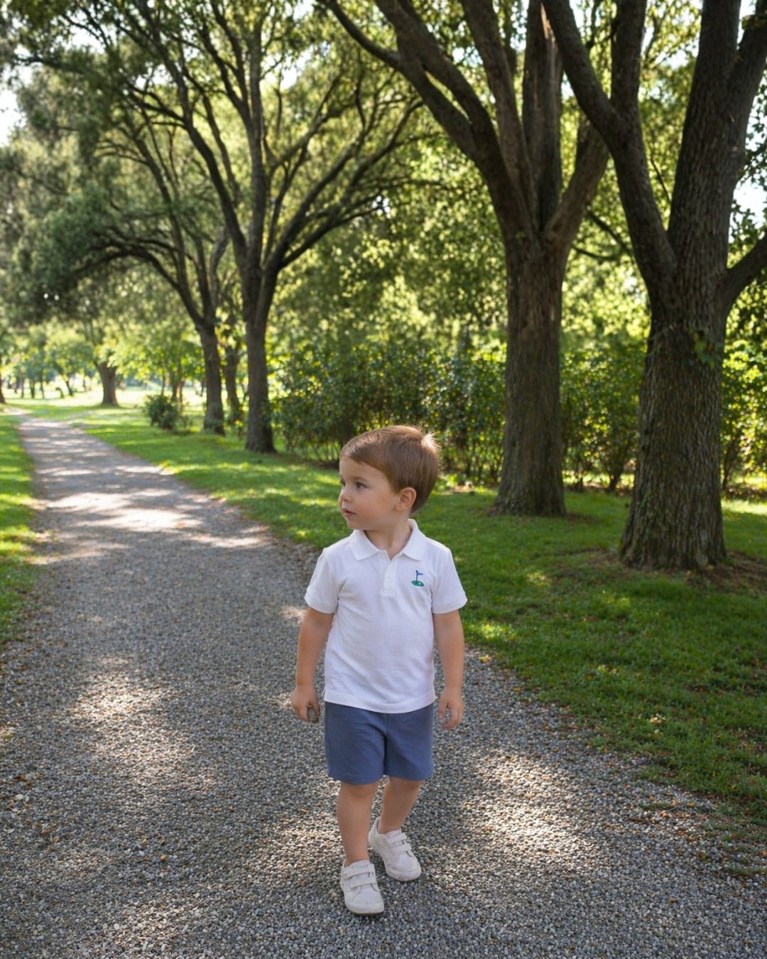 White Golf Tee Polo Shirt