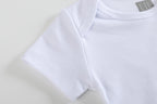 White Organic Cotton Short Sleeve Bodysuit