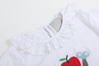 White School Ruffle Top and Blue Skort Set - Blissfully Lavender BoutiqueLil Cactus
