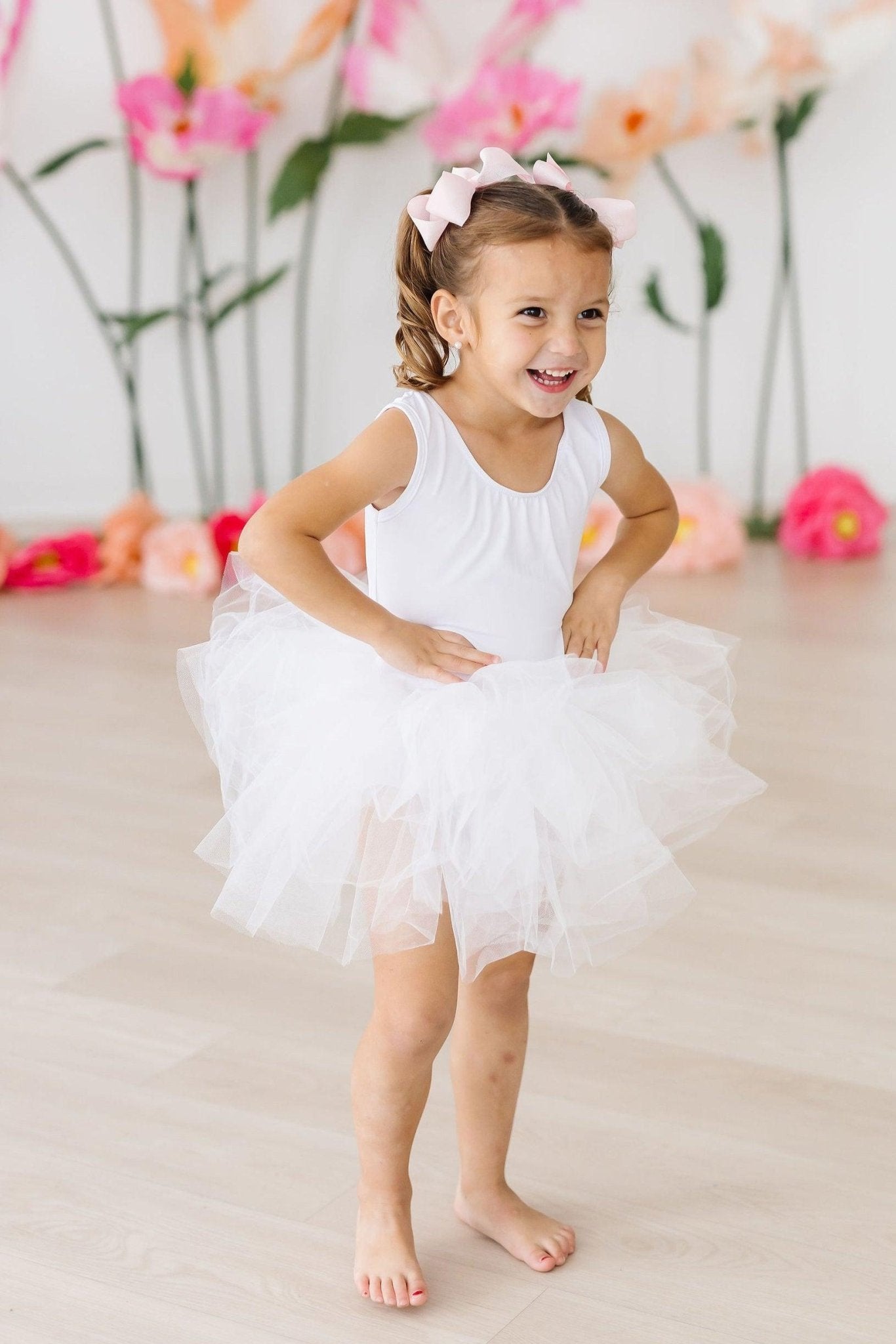 White Tank Tutu Leotard - Blissfully Lavender BoutiqueMila & Rose ®