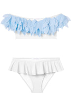 White Bikini with Polka Dot Petals