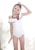 Sailor Inspired One-Piece Swimsuit