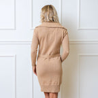 Wide Collar Belted Organic Sweater Dress - Blissfully Lavender BoutiqueHope & Henry