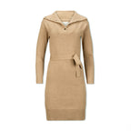 Wide Collar Belted Organic Sweater Dress - Blissfully Lavender BoutiqueHope & Henry