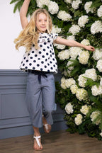 Wide Leg Cropped Pant - Baby