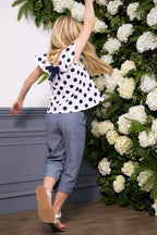 Wide Leg Cropped Pant - Baby