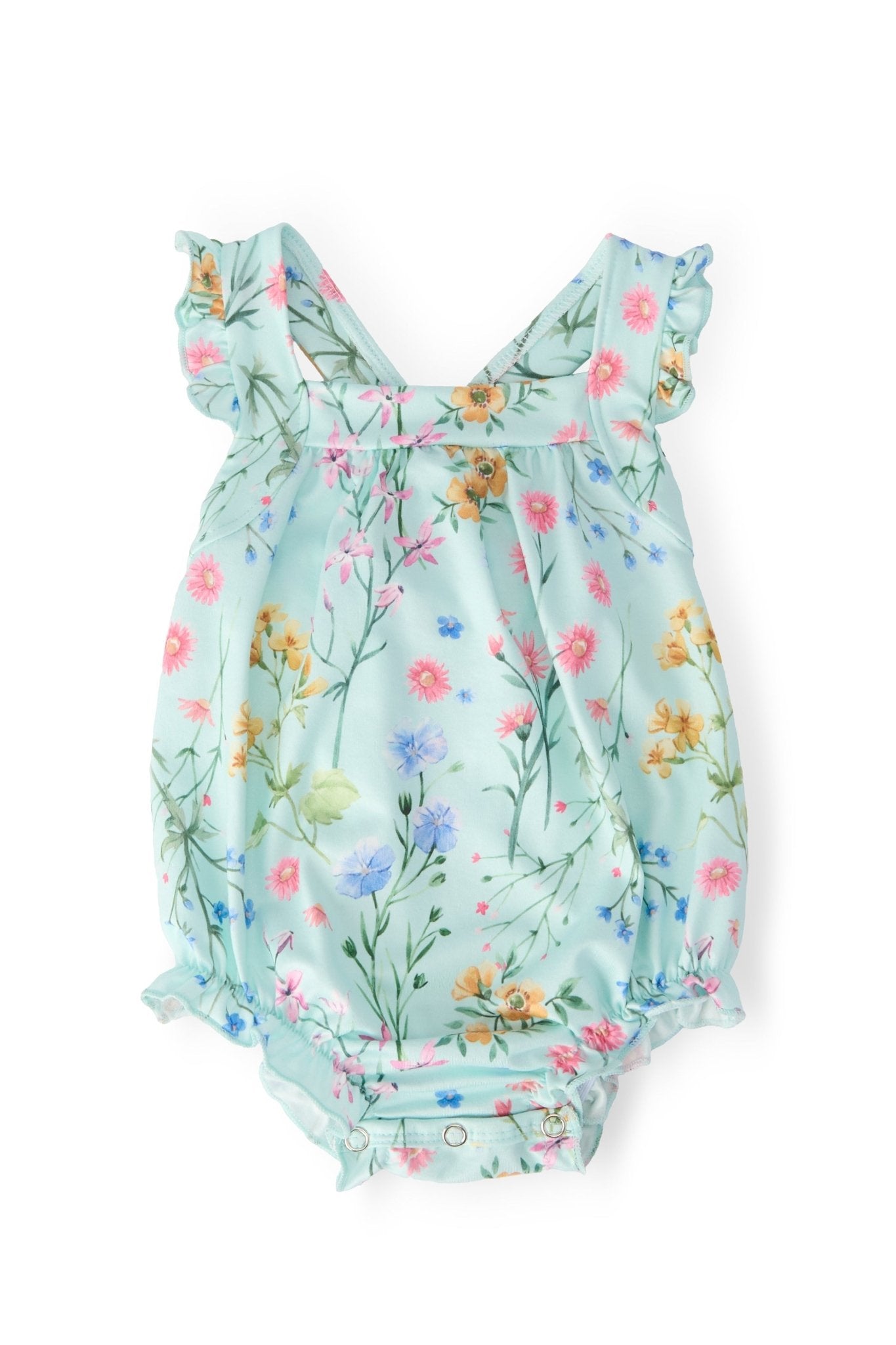 Wild Woods Ruffle Cross Back Romper - Blissfully Lavender BoutiqueMila & Rose ®