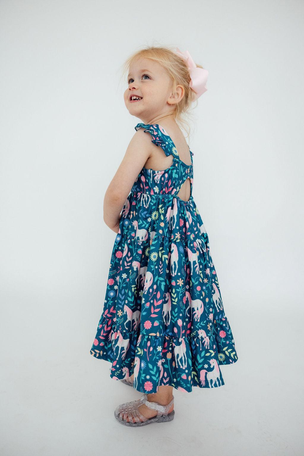 Wish Upon a Unicorn Ruffle Maxi Dress - Blissfully Lavender BoutiqueMila & Rose ®