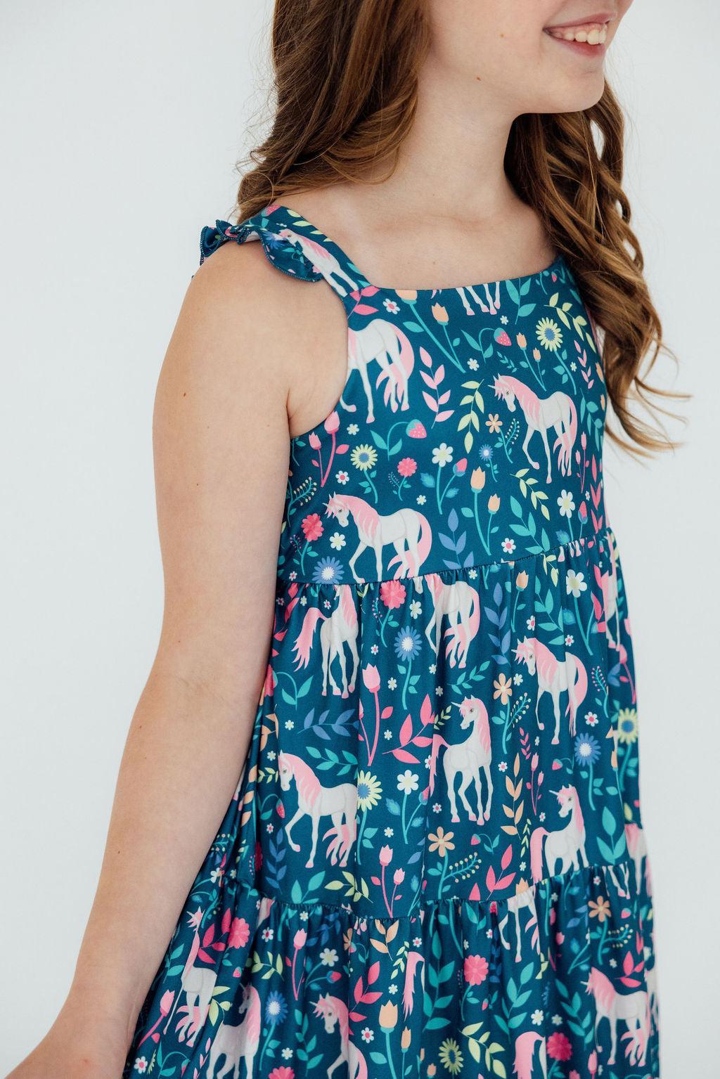 Wish Upon a Unicorn Ruffle Maxi Dress - Blissfully Lavender BoutiqueMila & Rose ®