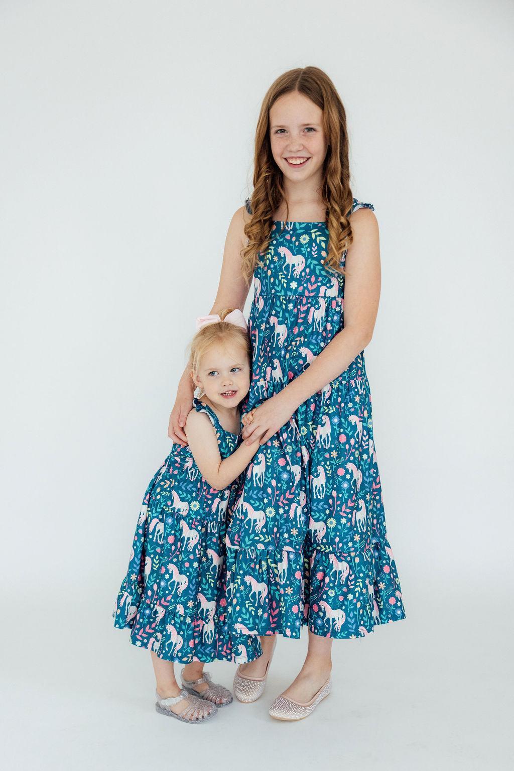 Wish Upon a Unicorn Ruffle Maxi Dress - Blissfully Lavender BoutiqueMila & Rose ®