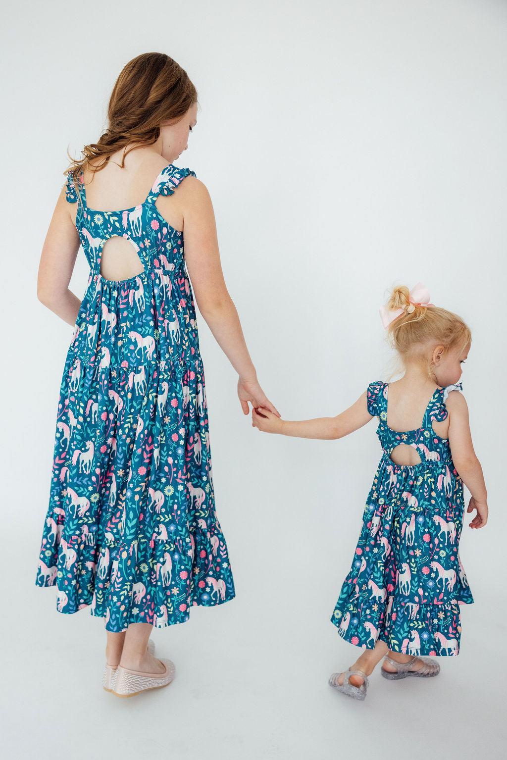 Wish Upon a Unicorn Ruffle Maxi Dress - Blissfully Lavender BoutiqueMila & Rose ®