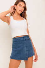 Women’s Denim Skort - Blissfully Lavender BoutiqueFlying Tomato