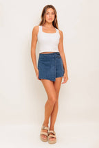 Women’s Denim Skort - Blissfully Lavender BoutiqueFlying Tomato