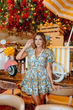 Women’s Elastic Waist Mini Dress - Blissfully Lavender BoutiqueBuddyLove Clothing Label