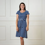 Women's Organic Tie - Waist Knit Dress - Blissfully Lavender BoutiqueHope & Henry