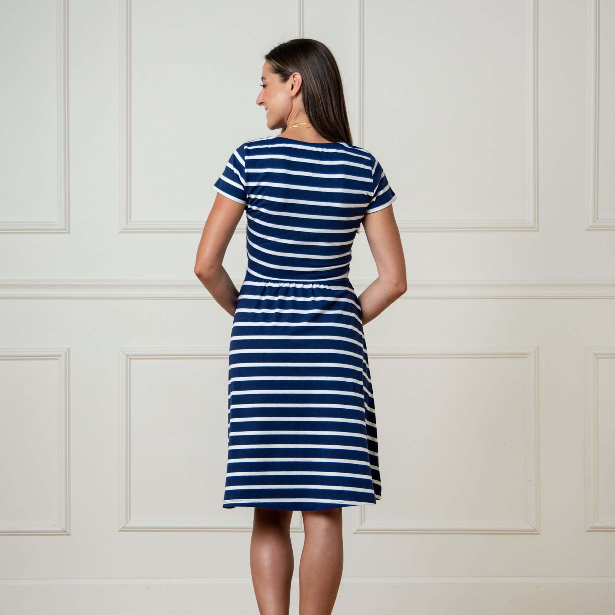Women's Organic Tie - Waist Knit Dress - Blissfully Lavender BoutiqueHope & Henry