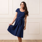 Women's Organic Tie - Waist Knit Dress - Blissfully Lavender BoutiqueHope & Henry