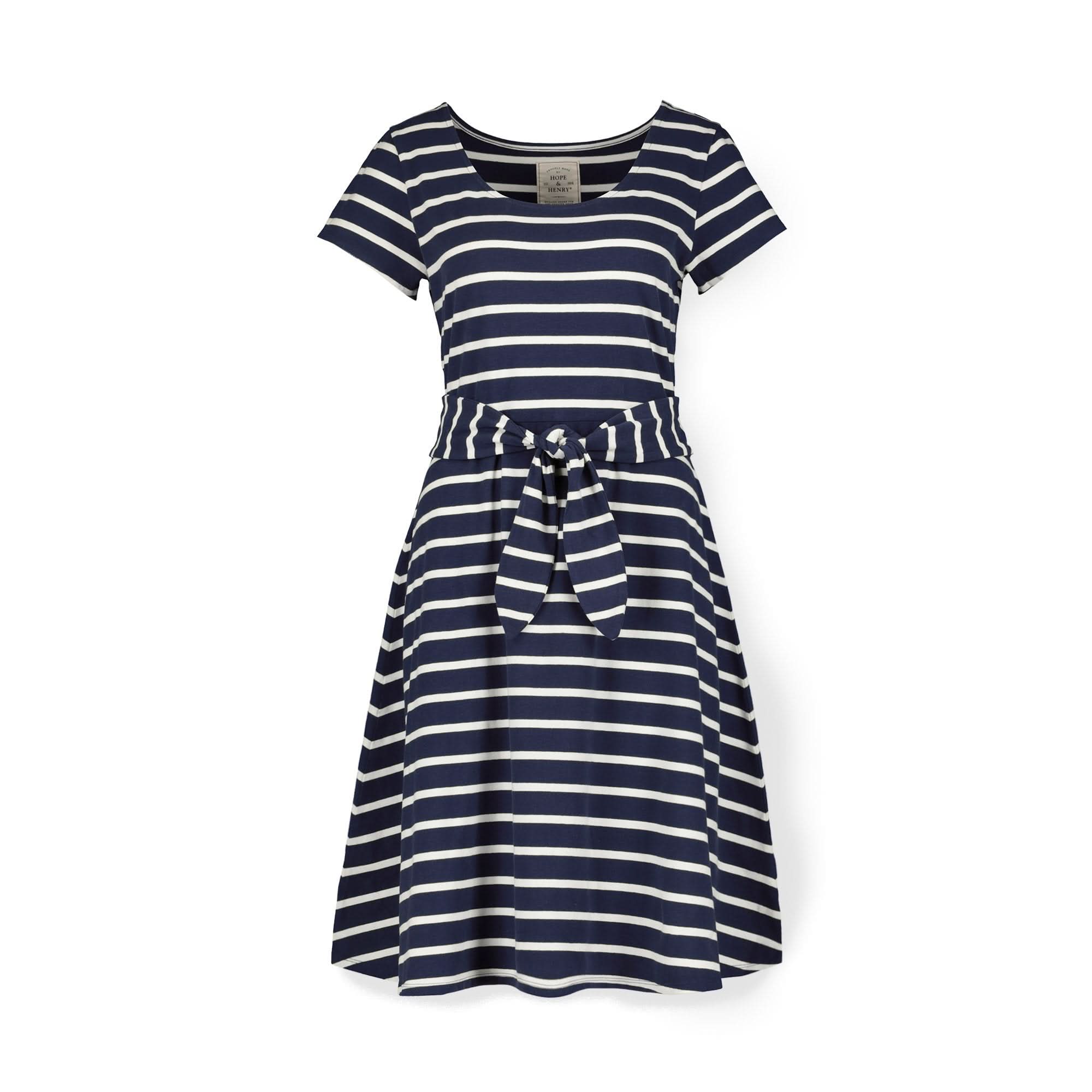 Women's Organic Tie - Waist Knit Dress - Blissfully Lavender BoutiqueHope & Henry