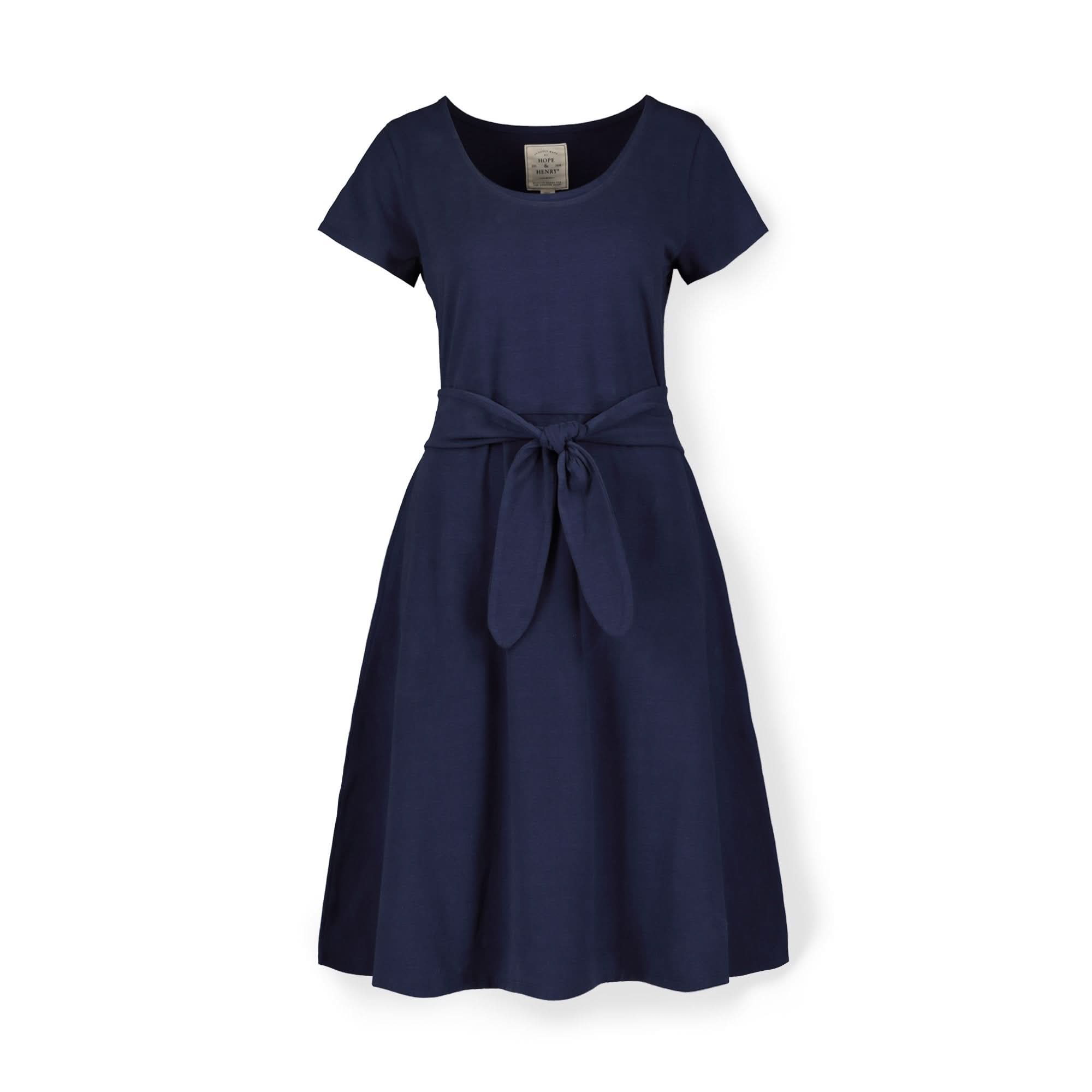 Women's Organic Tie - Waist Knit Dress - Blissfully Lavender BoutiqueHope & Henry