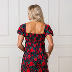 Women's Puff Sleeve Crossover Dress - Blissfully Lavender BoutiqueHope & Henry