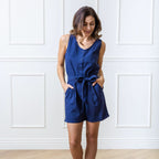 Women's Seersucker Organic Romper - Blissfully Lavender BoutiqueHope & Henry