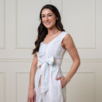 Women's Tie - Waist Wide Leg Jumpsuit - Blissfully Lavender BoutiqueHope & Henry