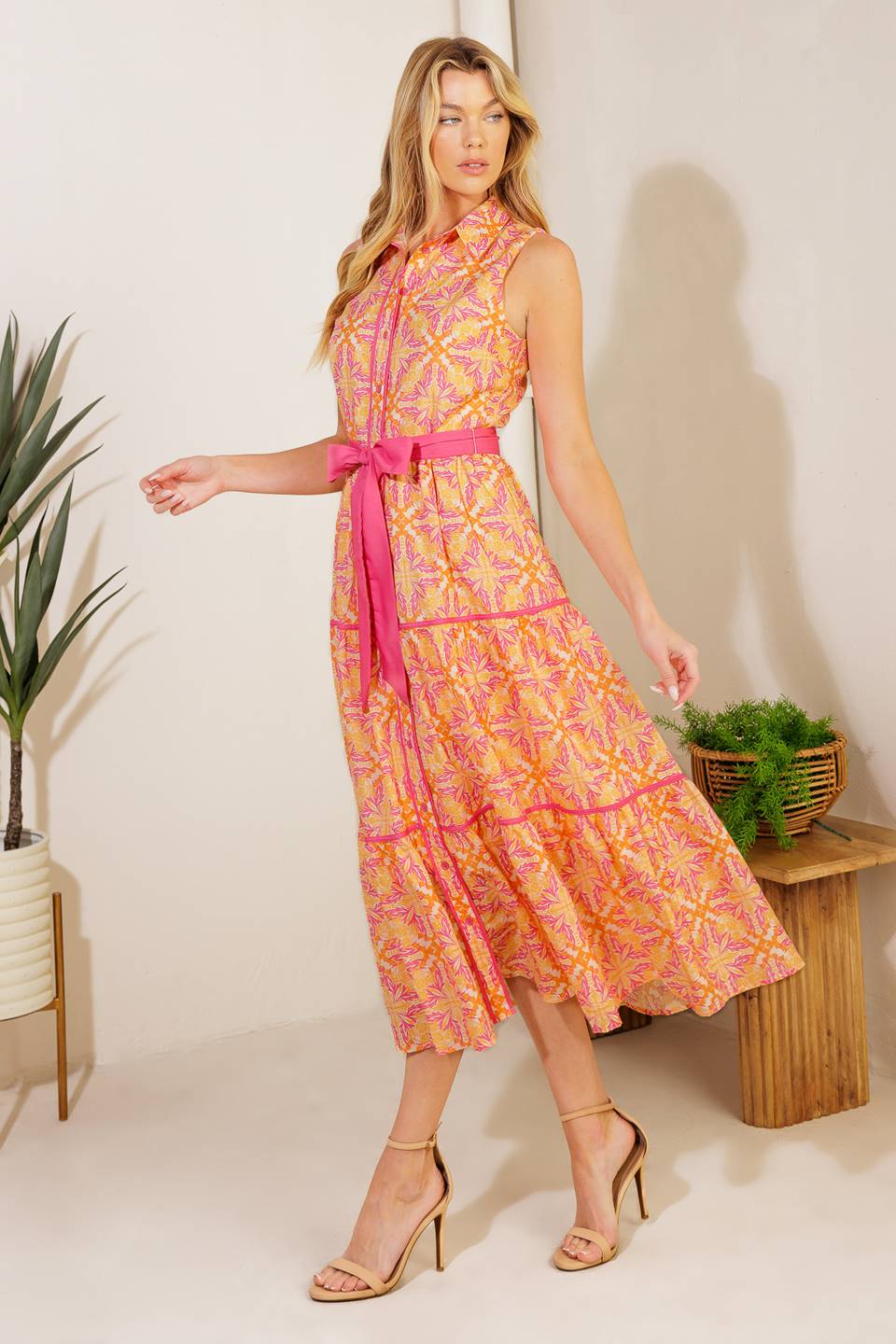 Women’s Woven Midi Dress - Blissfully Lavender BoutiqueFlying Tomato