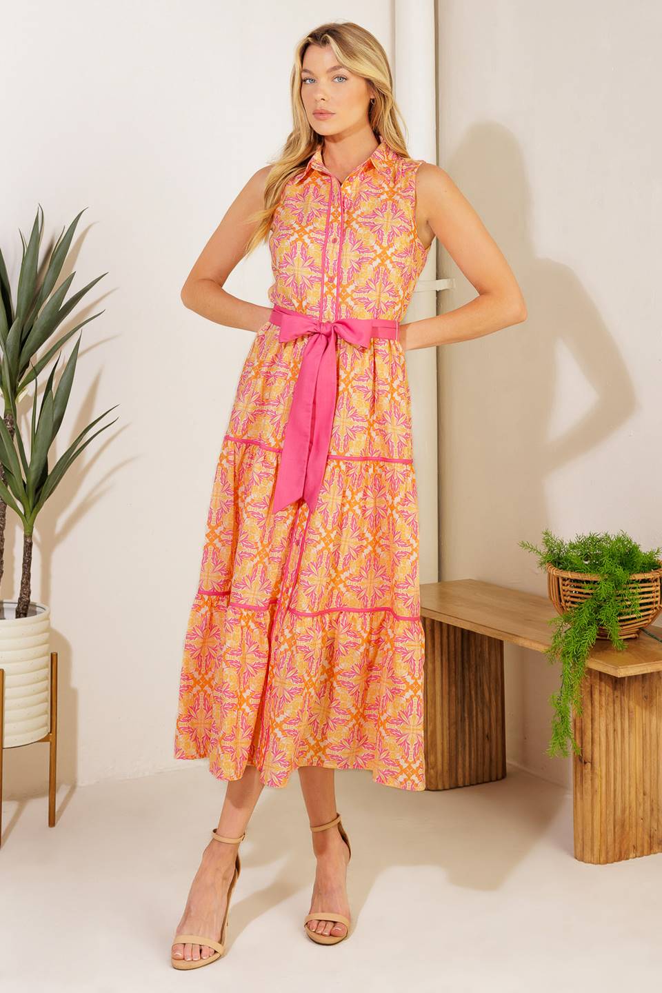 Women’s Woven Midi Dress - Blissfully Lavender BoutiqueFlying Tomato