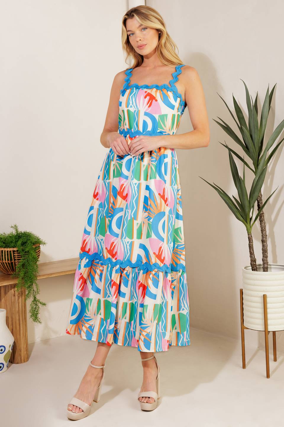 Women’s Woven Midi Dress - Blissfully Lavender BoutiqueFlying Tomato