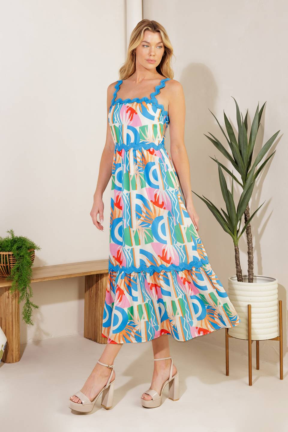 Women’s Woven Midi Dress - Blissfully Lavender BoutiqueFlying Tomato