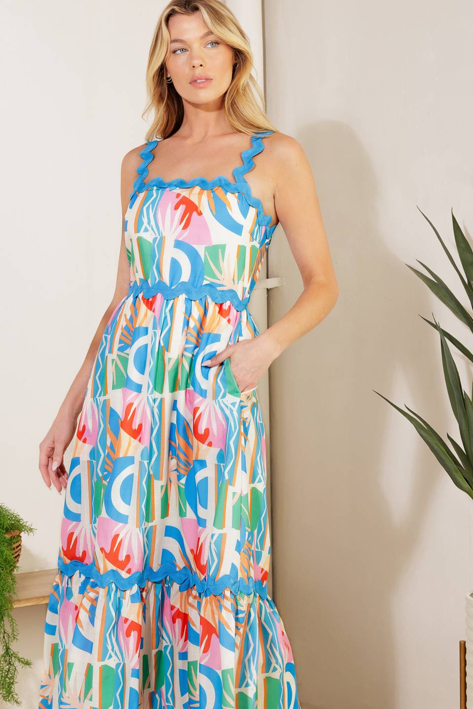 Women’s Woven Midi Dress - Blissfully Lavender BoutiqueFlying Tomato