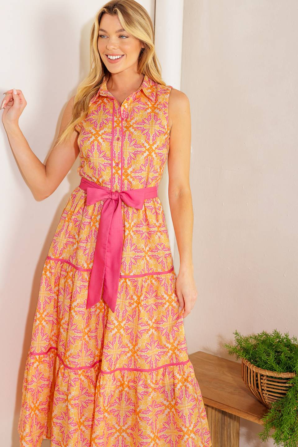 Women’s Woven Midi Dress - Blissfully Lavender BoutiqueFlying Tomato