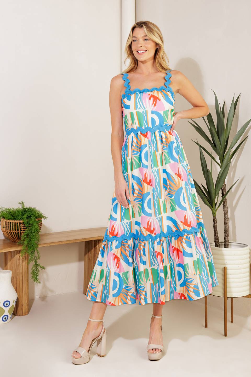 Women’s Woven Midi Dress - Blissfully Lavender BoutiqueFlying Tomato