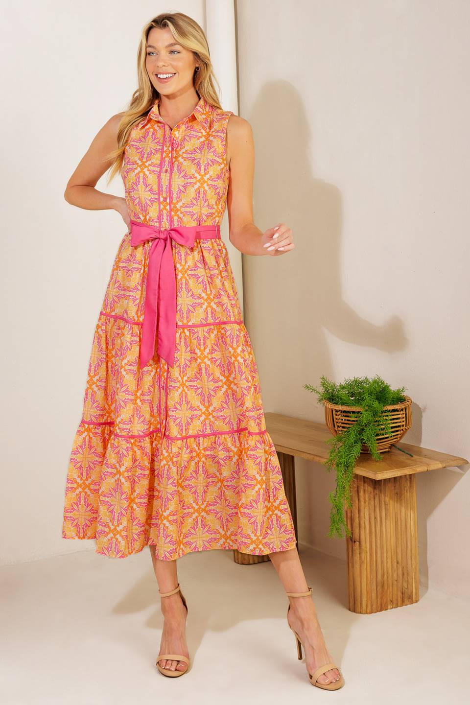 Women’s Woven Midi Dress - Blissfully Lavender BoutiqueFlying Tomato