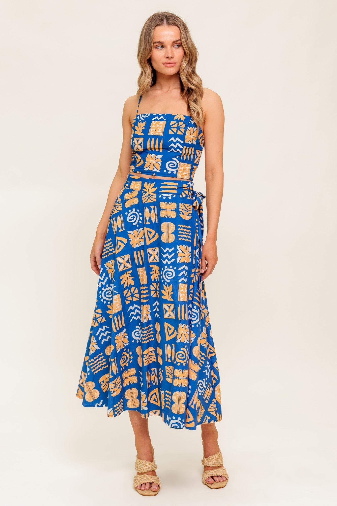 Women’s Woven Top and Skirt Set - Blissfully Lavender BoutiqueFlying Tomato