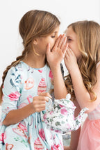 Wonderland 3/4 Sleeve Pocket Twirl Dress - Blissfully Lavender BoutiqueMila & Rose ®