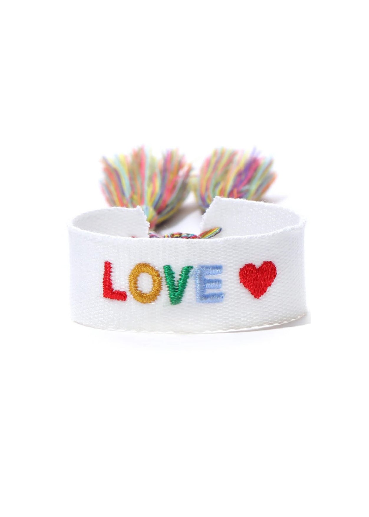 Love White Wristband