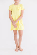 Yellow T-Shirt Dress - Blissfully Lavender BoutiqueMila & Rose ®