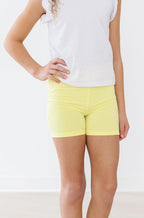 Yellow Twirl Shorts - Blissfully Lavender BoutiqueMila & Rose ®
